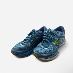 Blue and Green Brooks Running Shoes